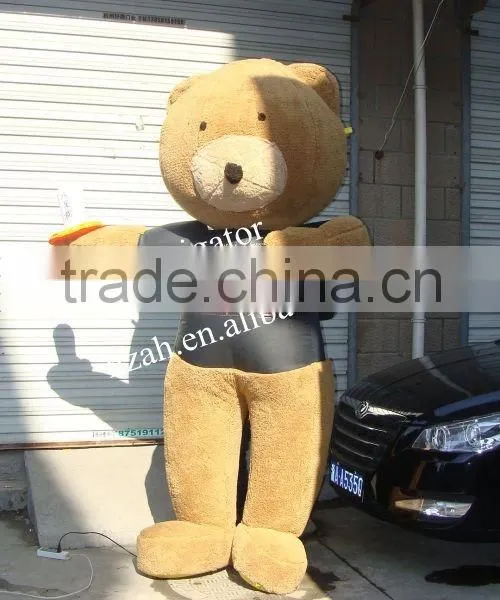 Inflatable Black Bear Cartoon Movable Model With Logo photo-2