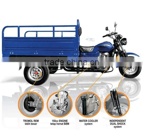 150cc 200cc 250cc Petrol Tricycle for Cargo