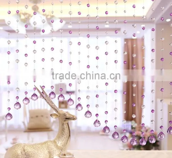 Shinny & Clear Crystal Glass Beads for Home Curtain Decoration photo-2
