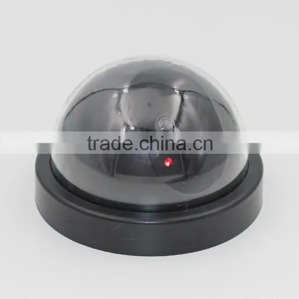 2016 Best Selling Excellent Deterrent 2pcs 1.5VAA Batteries Operated Blinking RED LED CCTV Dome Dummy Fake Seceurity Camera photo-2