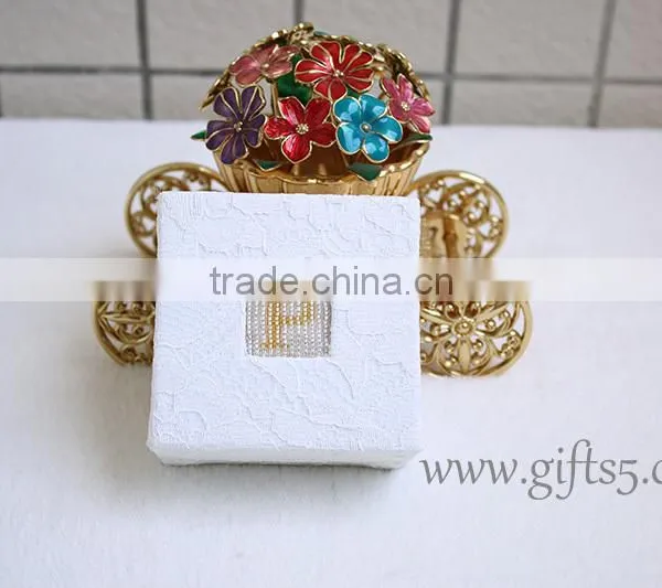 Luxury Engagement Box Wedding Ring Box With Beaded Name Plate of P photo-3