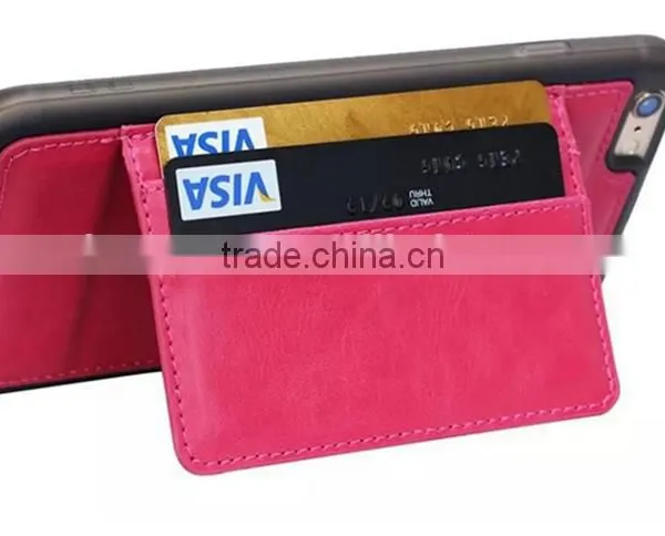 2015 New Arrival Hot Selling Leather Case for Iphone6, for Iphone6 Pink Housing photo-4