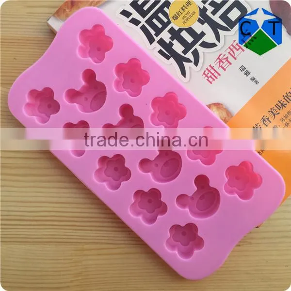CTBED-083 Silicone Cake Mould Mold Bear Clubs Chocolate Cookie Ice Tray Mold Handmade Soap Mold