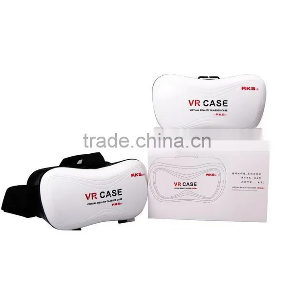 Hottest VR BOX 2.0 Version VR Case Virtual Reality 3D Glasses Helmet Google Cardboard Game/movie for 3.5-6.0 Inch Smart Phone