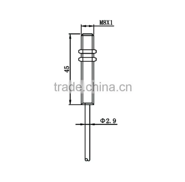 M8 Cable Series Flush Extended Temperature Inductive Proximity Sensor photo-2