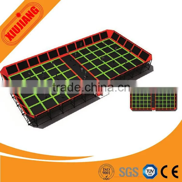 Kids Big Indoor Trampoline Bed With Safty Net For Sports photo-3