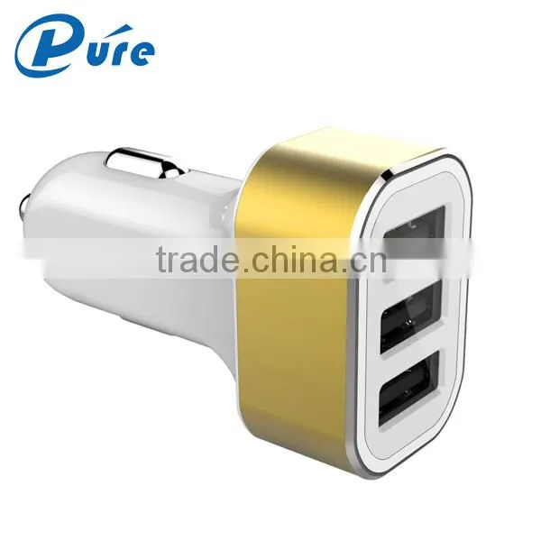 Factory Newest Multi Port Universal 5v 5.2A 3 Usb Car Charger With Blue LED Indication photo-2