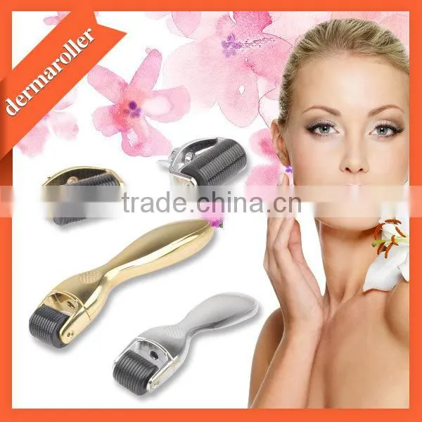 Fine Stainless Steel Micro Needle Derma Roller 1200 Needles Medical Grade Derma Roller Golden/ Sliver Derma Roller With CE photo-4