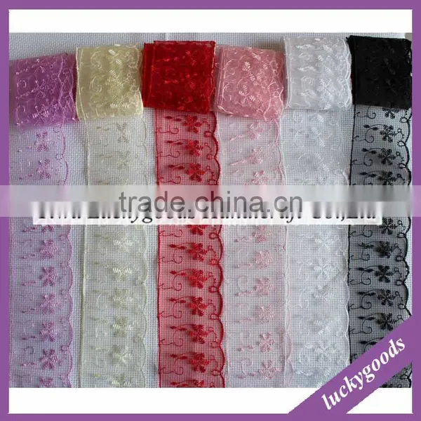 LLS004 Crochet Colorful Polyester Lace Trim for Sale photo-2