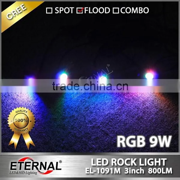 4/6/8/12 POD Rock LED Off Road Jeep ATV Golf Cart Truck Vehicle Rock Crawler Light RGB Rock Light photo-2