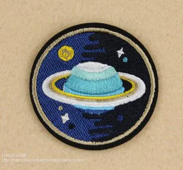 Hot Selling Disney Factory Made Black Tin Button Badge Children Embroidery Badge With Pin photo-2
