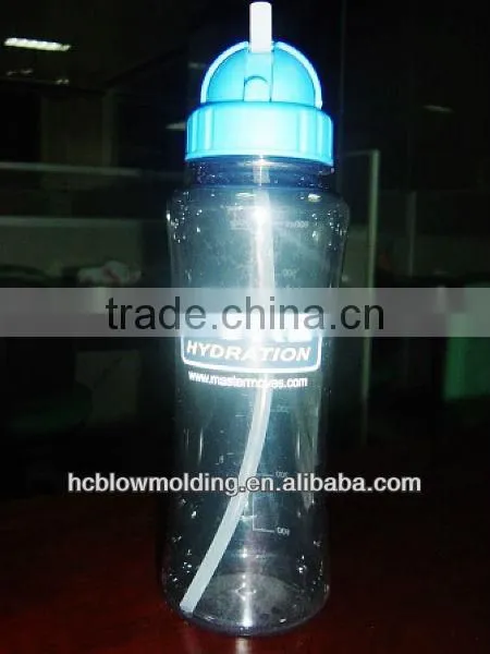 OEM Blow Molding PP Plastic Water Bottle With Straw HDPE Drinking Bottle for Sale photo-4