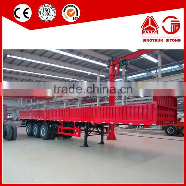 New Best Selling Cheap Price 3 Axles Cargo Transport Side Wall Open Semi Trailer photo-2