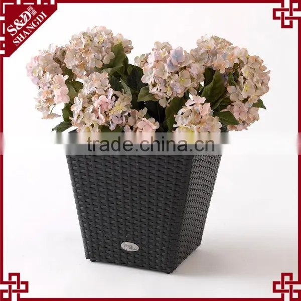 Novelty Plastic Fiber Woven Indoor & Outdoor Flower Pots For Sale photo-5
