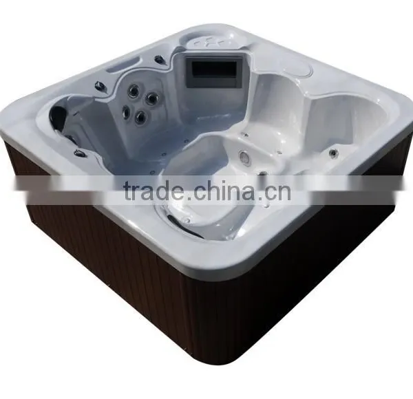 2015 Chinese LED Lights for 5 Person L312 Lucite Acrylic Outdoor Massage Bathtub photo-2