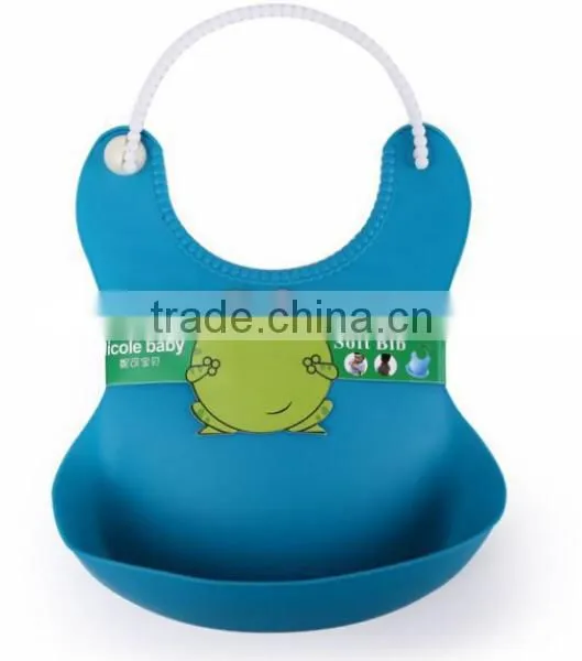 Waterproof Silicone Baby Bib Feeding Tray photo-4