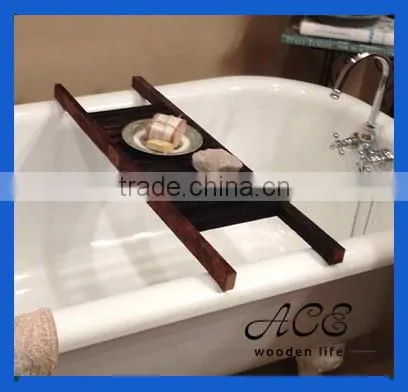 Solid Wooden Bath Rack Shelf