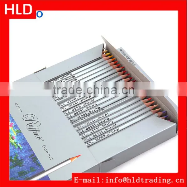 Factory Wholesale Marco High Grade 24 Color Professional Colored Pencil Set for Artist Sketch