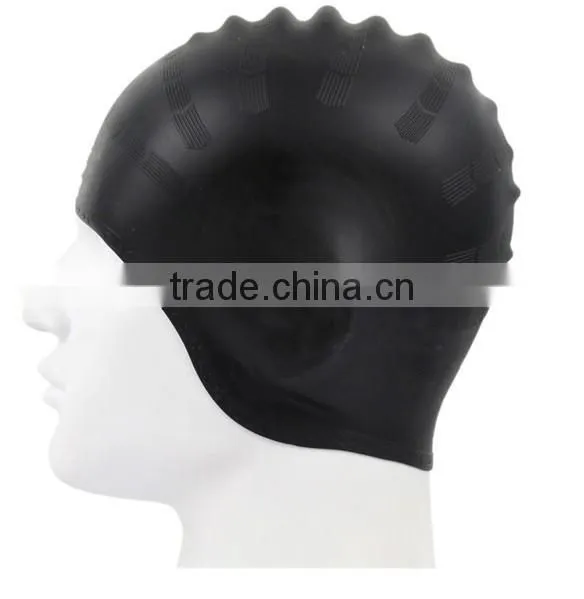 High Quality and Fashion Design Silicone Ear Waterproof Swim Caps photo-3