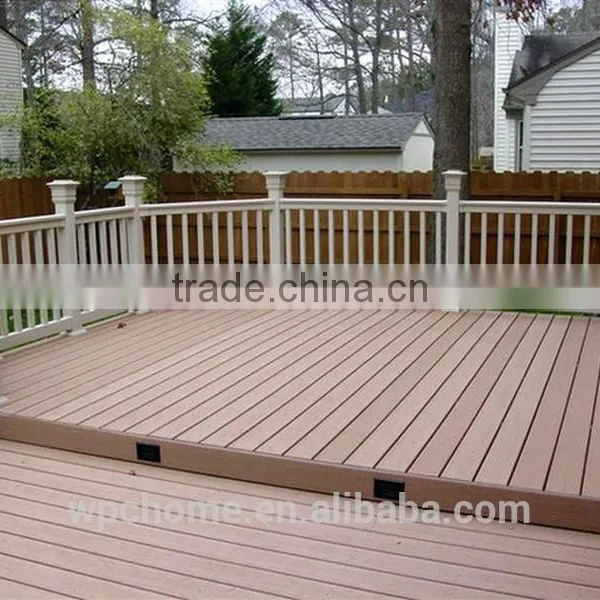 Teak Antiseptic Wpc Wood Plastic Composite Decking, Waterproof Laminate Flooring, Outdoor photo-3