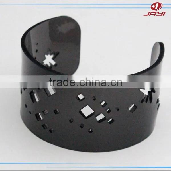 China Factory Fashion Acrylic Lucite Plexiglass Fashion Couple Bracelet and Bangle for Sell photo-3
