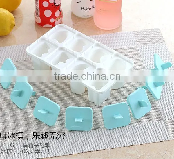 8 Cell Pop Popsicle Maker Kitchen Frozen Letter Ice Cream DIY Mold photo-5