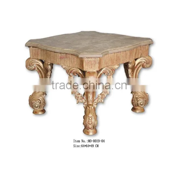 French Style Antique Reproduction Square Tea Table photo-3
