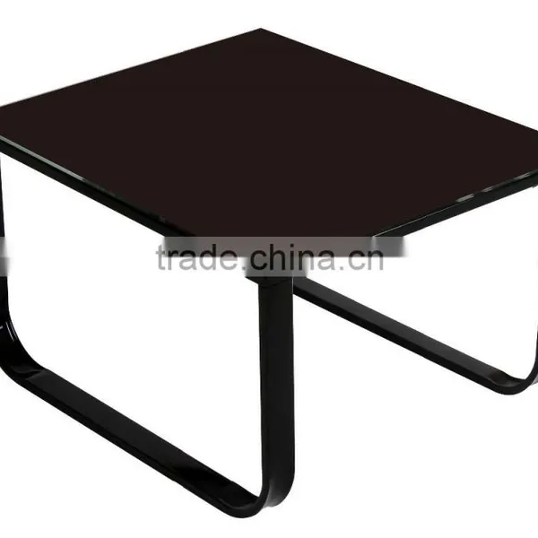 Coffee Table Steel Tube Tempered Glass With Printing photo-3