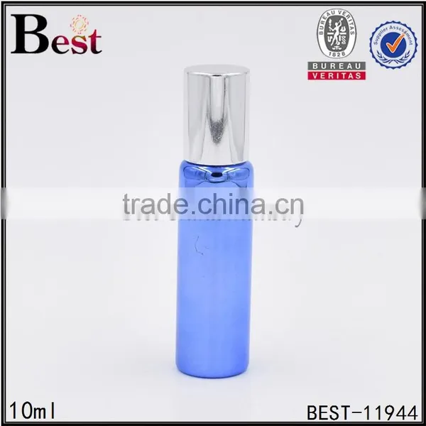 10ml Shiny Blue Roller Bottle UV Color Glass Roller Bottle Essential Oil Roller Ball Bottle photo-5