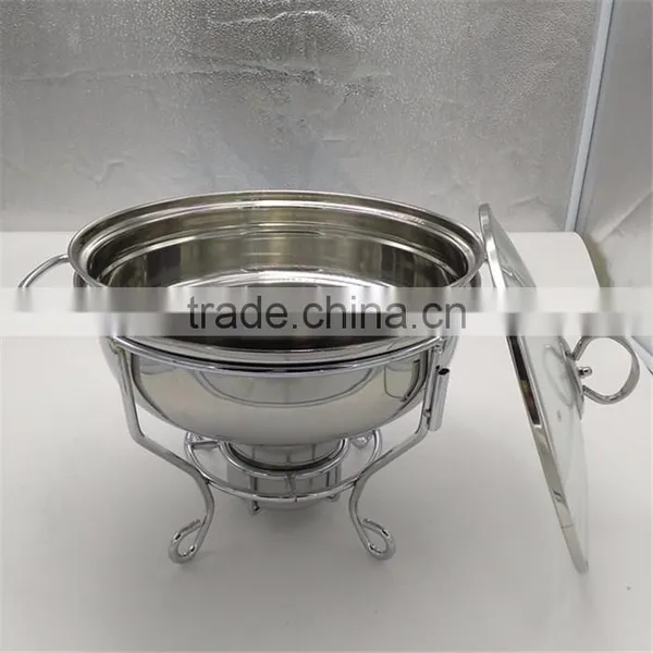 3.5L Mini Stainless Steel Round Chafing Dish for Buffet photo-3