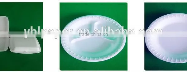 Disposable 3 Compartments Foam Food Plates photo-2