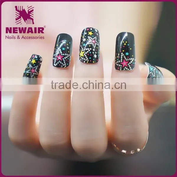 New Air High Quality Glitter Stickers Custom Nail Wraps Printing photo-2