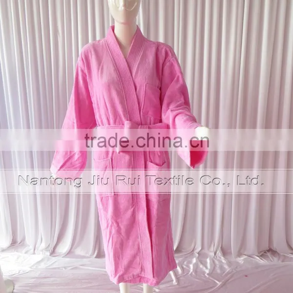 New Arrival Pink Bath Robe Womens Sleepwear Robes Autumn-Winter Flannel Robes Thick Long Spa Robe Shower Homewear Coral photo-2