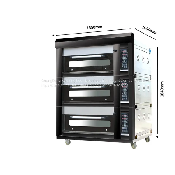 Gas Deck Oven 3 Layer 6 Tray Deck Oven Baking Equipment Pizza Oven photo-4