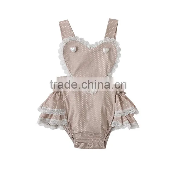 2017 Hot Sale Baby Romper With Heart Clothes photo-5