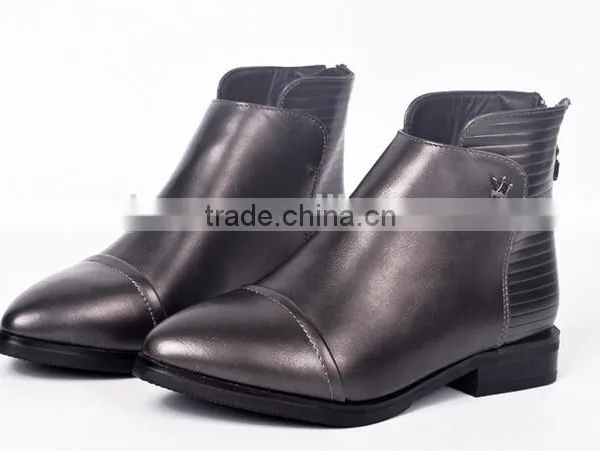 GZY Perfect Steps Shoes Famale Boots Officer Lady Charming Causal Design 2017 Wholesale Guanghzhou Export China Stock photo-3