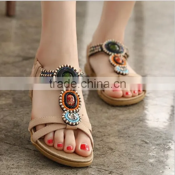 Zm50191b Plus Size Lady Shoes Breathe Falt Women Sandal photo-4