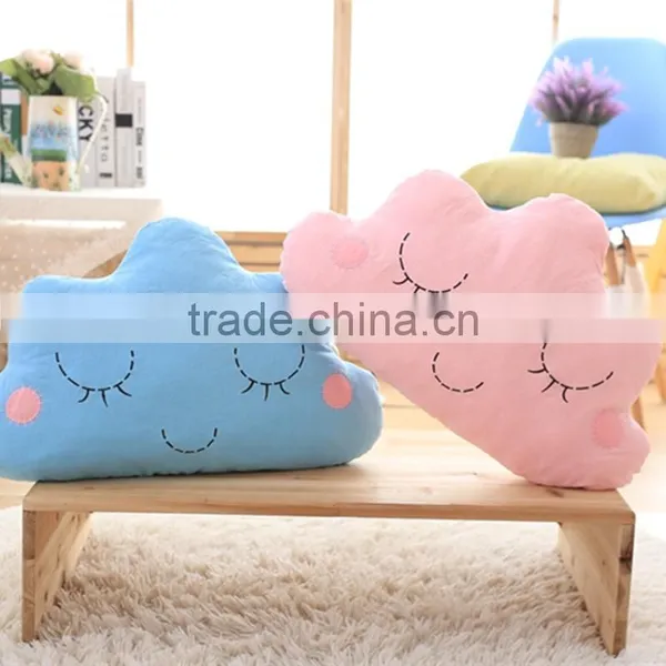 S64845A 2 Colors 50x30cm Cartoon Smile Face Cloud Cushion photo-2