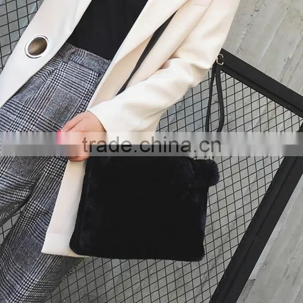 New Products 2016 Online Shopping Bags Women Casual Bag Cony Hair Warm Fashion Fur Women Handbag photo-3