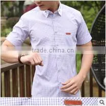 Men Short Sleeve Plaid Boys Casual Cotton Hawaiian Young Fashionable Elongated t Shirt for Men photo-4