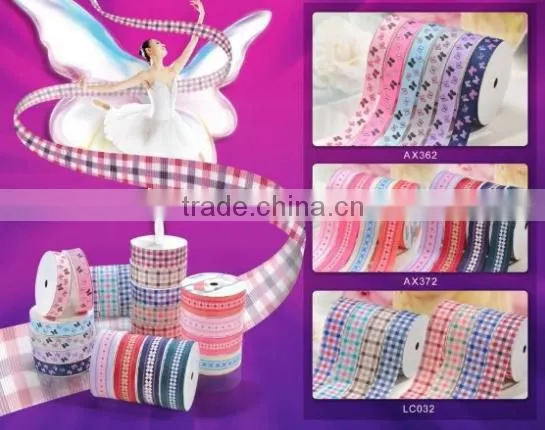Hi-ana Ribbon 199 Butterfly Print Ribbon Animal Print Ribbon Printed Grosgrain Ribbon