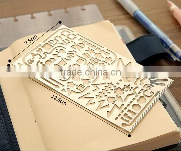 Multifunctional Metal Bookmark Ruler /Planner,Scrapbooking Templates photo-3