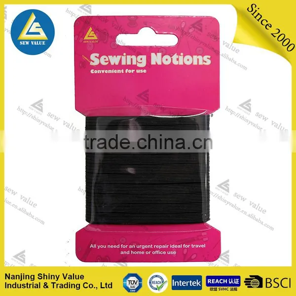 12mm/10mtr Black High Elasticity Knitted Elastic Band for Pants photo-2
