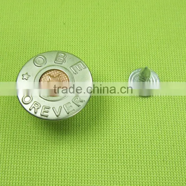 Low Price Hight Quality Geometric Pattern Jean Button Zamak Button photo-2