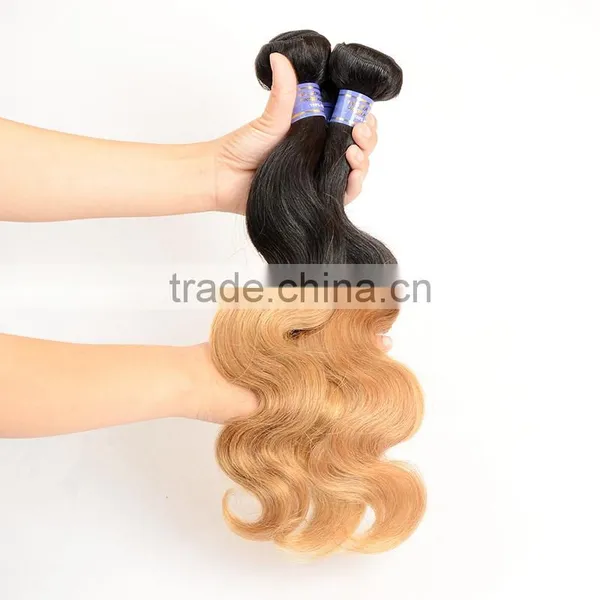 2017 Factory Price With Top Quality Sew in Human Hair Weave Ombre Hair , Peruvian Hair photo-6