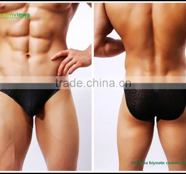 Sexy Colorful Mens Boxer Briefs in Own Design Man Sexy Underwear Transparent Men's Knitted Briefs photo-3