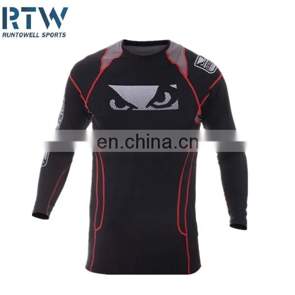 Blank Compression Shirts Rash Guard photo-3