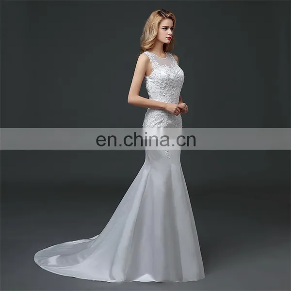 HS1609 2016 Latest Mermaid Long Train Bridal Wedding Dress Ball Gown photo-2