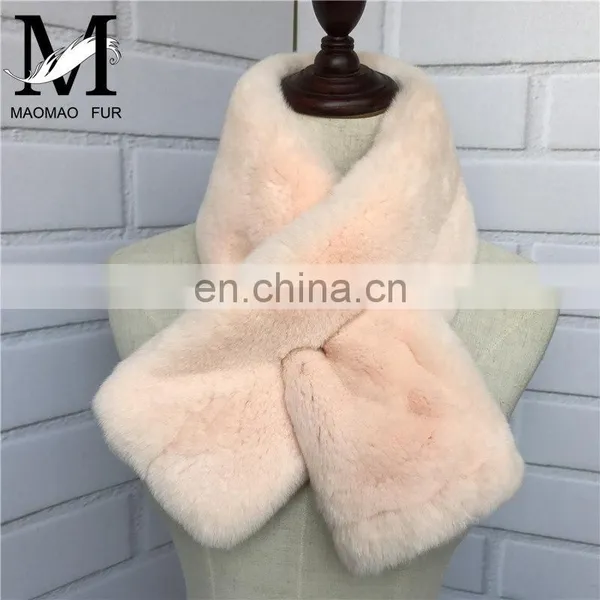 2016 Winter Women Real Rabbit Fur Scarf Wholesale / Scarf Factory China photo-4