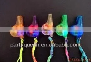 plastic LED flashing light Whistle